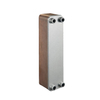 Mineral Oil Cooling Male NPT Copper Brazed Plate Heat Exchanger