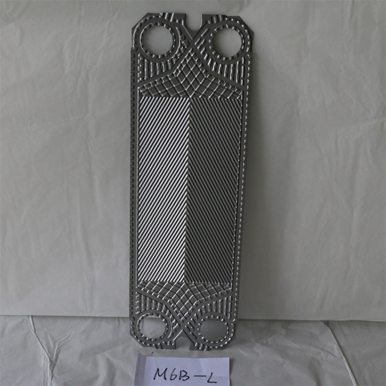 Shallow Corrugated Plate Heat Exchanger Plate M6B Stainless Steel /Titanium
